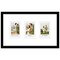 Americanflat 7x12 Mini Instant Photo Collage Picture Frame with 3 Openings for 2.1x3.4 Photos - Double White Mat - Instax Mini Photo Frame - Shatter Resistant Glass - Hanging Hardware with Easel - Black